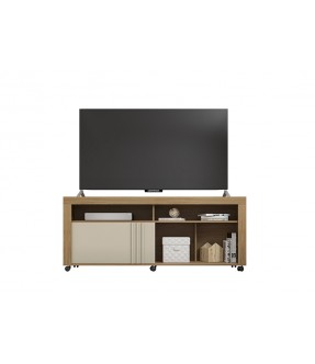 MEUBLE TV JOY 1 PT SLIDING (1 PC) BURITI/OFF WHIT